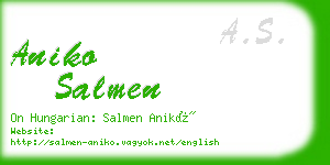 aniko salmen business card